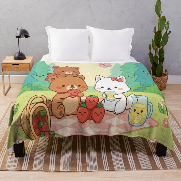 Item preview, Cute Forest Animals Picnic Kawaii Summer Design designed and sold by InspiredCreatives.