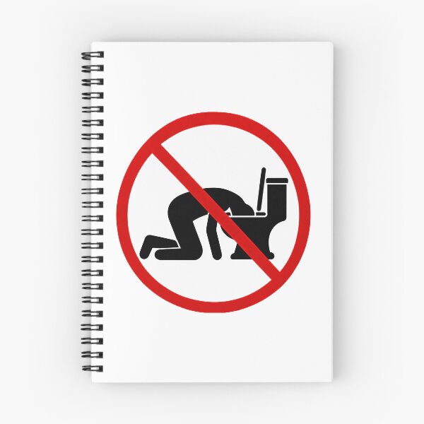 Item preview, Funny Toilet Diving Warning Sign designed and sold by MonkiFlipp.