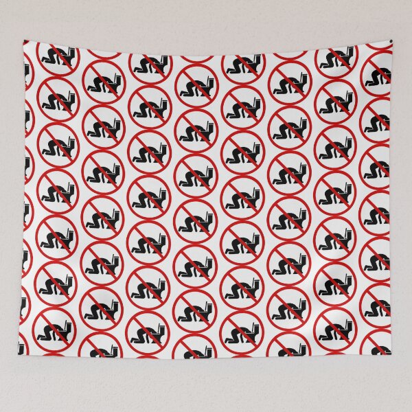 Item preview, Funny Toilet Diving Warning Sign designed and sold by MonkiFlipp.