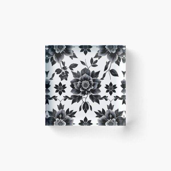 Item preview, Black and White Flower designed and sold by shelteredinside.