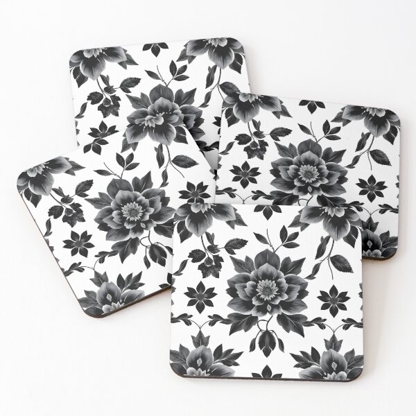 Item preview, Black and White Flower designed and sold by shelteredinside.