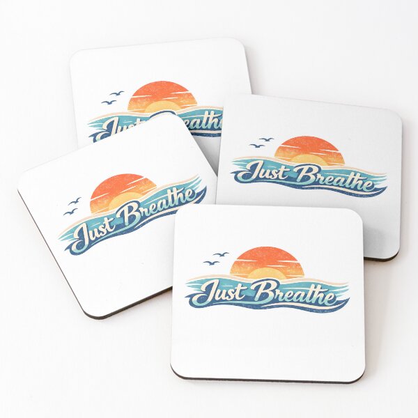 Item preview, Just Breathe Beach Sunset T-Shirt – Minimal Ocean & Sun Mindfulness Graphic Tee designed and sold by imbreath.