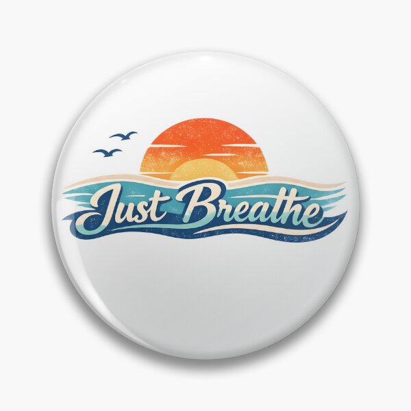 Item preview, Just Breathe Beach Sunset T-Shirt – Minimal Ocean & Sun Mindfulness Graphic Tee designed and sold by imbreath.