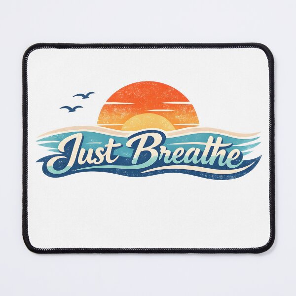 Item preview, Just Breathe Beach Sunset T-Shirt – Minimal Ocean & Sun Mindfulness Graphic Tee designed and sold by imbreath.