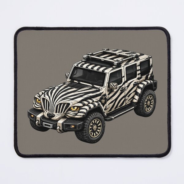 Item preview, Zebra White Adventure SUV — BV-JZW designed and sold by BROHLine Studio.