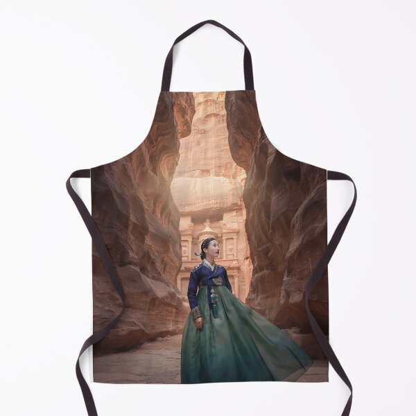 Item preview, Petra Treasury Oasis: Deep Indigo and Jade Hanbok in Jordan designed and sold by SOOstudio73.