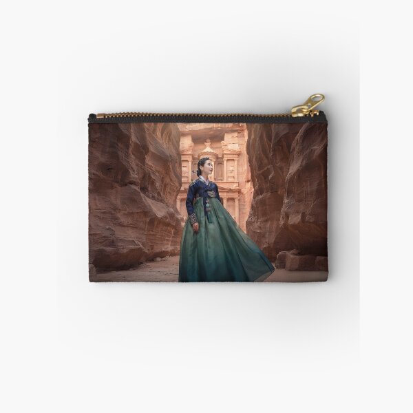 Item preview, Petra Treasury Oasis: Deep Indigo and Jade Hanbok in Jordan designed and sold by SOOstudio73.