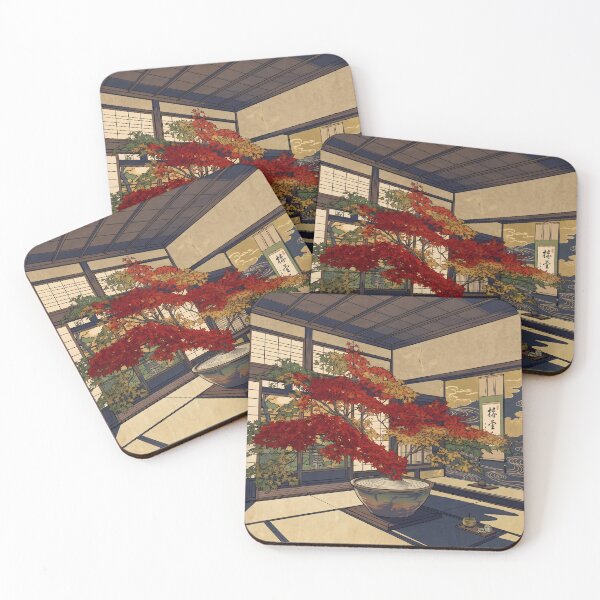 Item preview, Ukiyo-e Giant Autumn Maple Ikebana designed and sold by conohitoAI-ArtGallery.