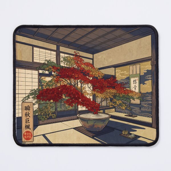 Item preview, Ukiyo-e Giant Autumn Maple Ikebana designed and sold by conohitoAI-ArtGallery.