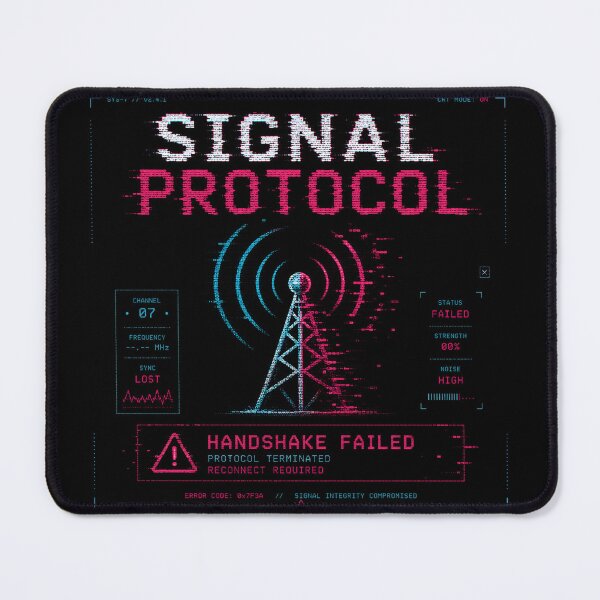 Item preview, Signal Protocol – Handshake Failed Broadcast designed and sold by JupiterGlitchEmpire.