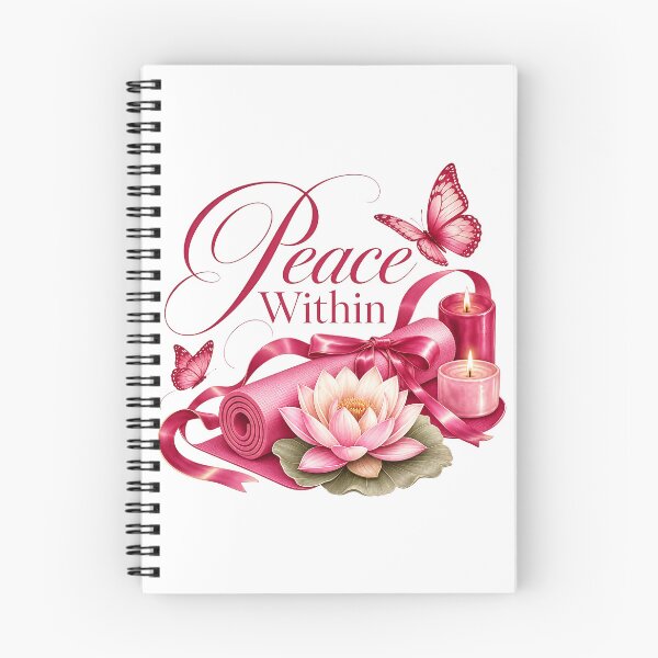 Item preview, Peace Within Yoga Lotus Meditation Coquette Aesthetic T-Shirt Design designed and sold by QuirkyCloud Designs.
