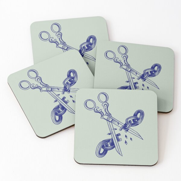 Item preview, Vintage Scissors Cutting Chains - Freedom & Liberation Art designed and sold by suzysworld.