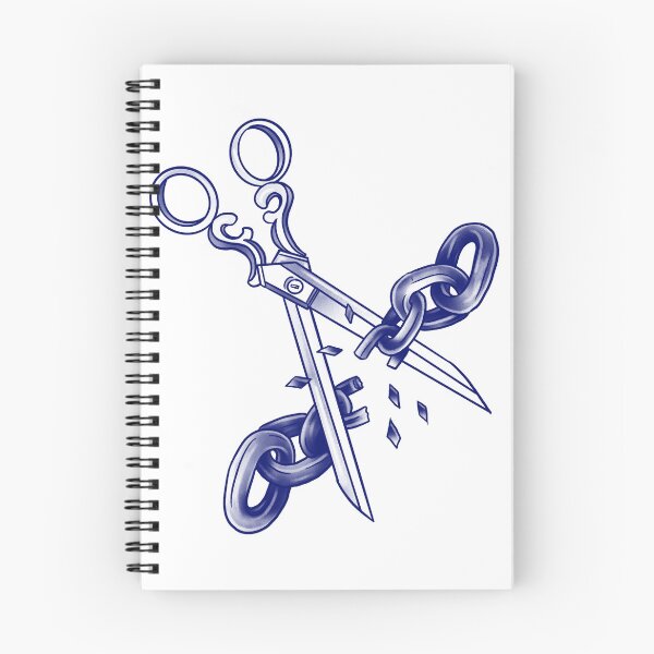 Item preview, Vintage Scissors Cutting Chains - Freedom & Liberation Art designed and sold by suzysworld.