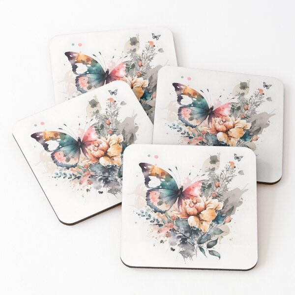Item preview, Aesthetic Butterfly and Golden Rose Bouquet designed and sold by VibeShift Studio.