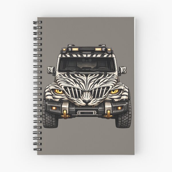 Item preview, BV-JZW — Zebra White Adventure SUV — Front View designed and sold by BROHLine Studio.