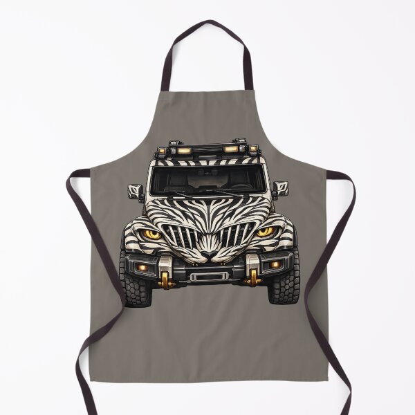 Item preview, Zebra White Adventure SUV — BV-JZW — Front View designed and sold by BROHLine Studio.