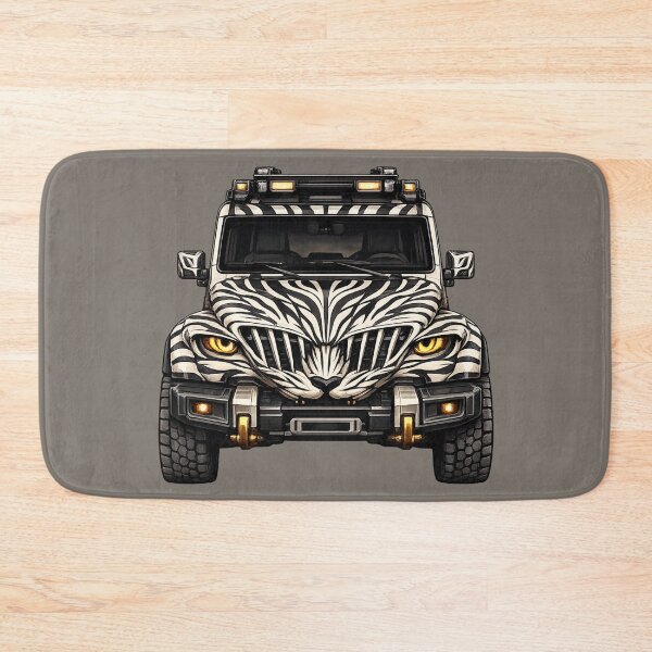 Item preview, Zebra White Adventure SUV — BV-JZW — Front View designed and sold by BROHLine Studio.