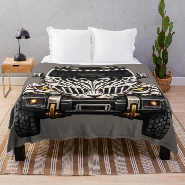Item preview, BV-JZW — Zebra White Adventure SUV — Front View designed and sold by BROHLine Studio.