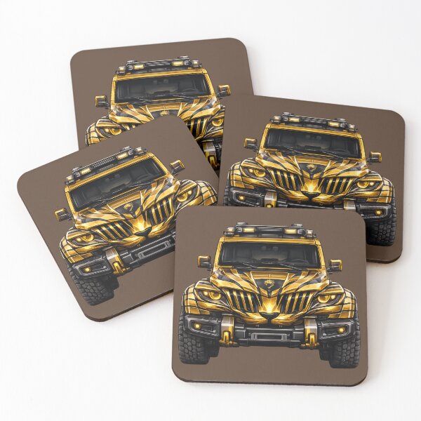 Item preview, BV-JLG — Lion Gold Adventure SUV — Front View designed and sold by BROHLine Studio.