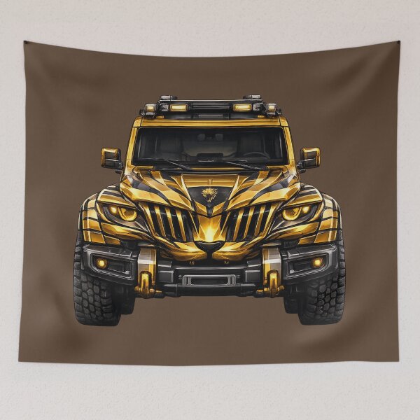 Item preview, BV-JLG — Lion Gold Adventure SUV — Front View designed and sold by BROHLine Studio.
