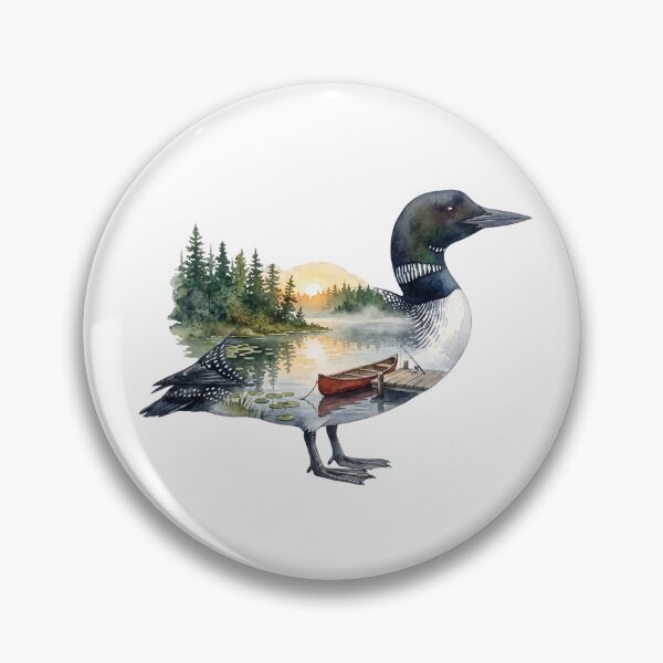 Item preview, Loon Landscape designed and sold by Roy & Tiffany.