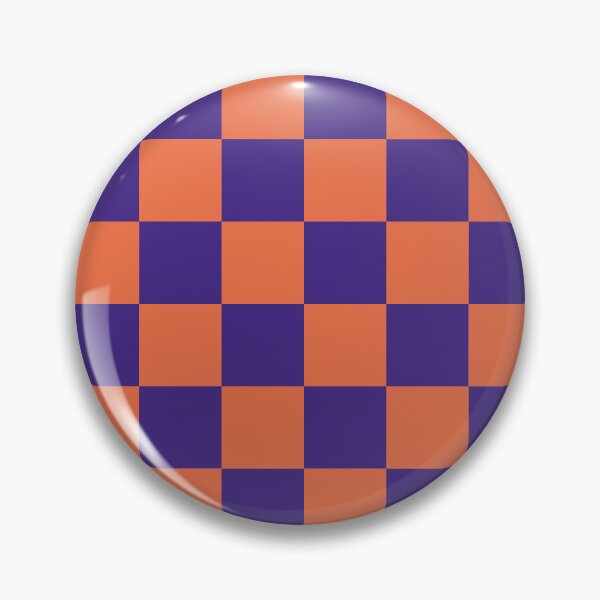 Item preview, Large Checkerboard Pattern in Coral and Royal Purple | Tonal Stories Collection designed and sold by ViviNyks.