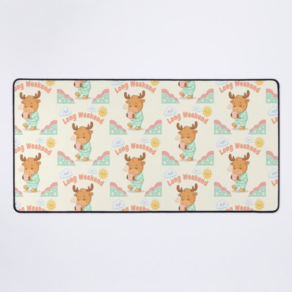 Item preview, Cute Sleepy Moose Long Weekend Kawaii designed and sold by InspiredCreatives.