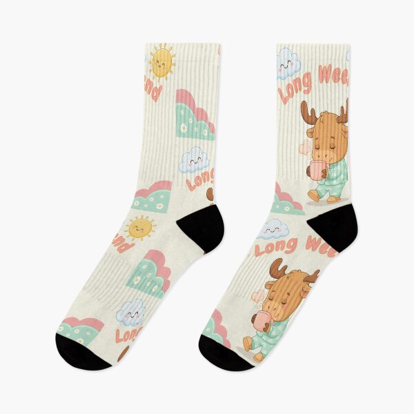 Item preview, Cute Sleepy Moose Long Weekend Kawaii designed and sold by InspiredCreatives.