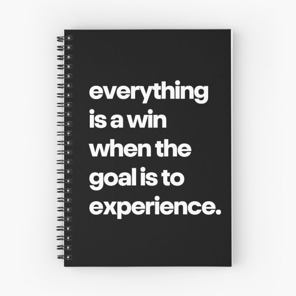 Item preview, Everything Is a Win When the Goal Is to Experience Quote Design designed and sold by Word Fever.