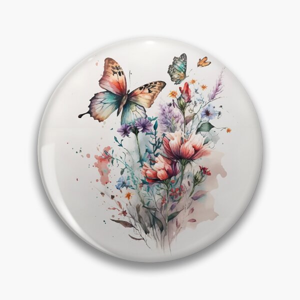 Item preview, Flying Butterflies and Spring Wildflowers  designed and sold by VibeShift Studio.