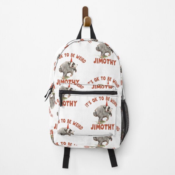 Item preview, It's OK To Be Weird Jimothy Funny Raccoon Meme designed and sold by PixlCrypt.
