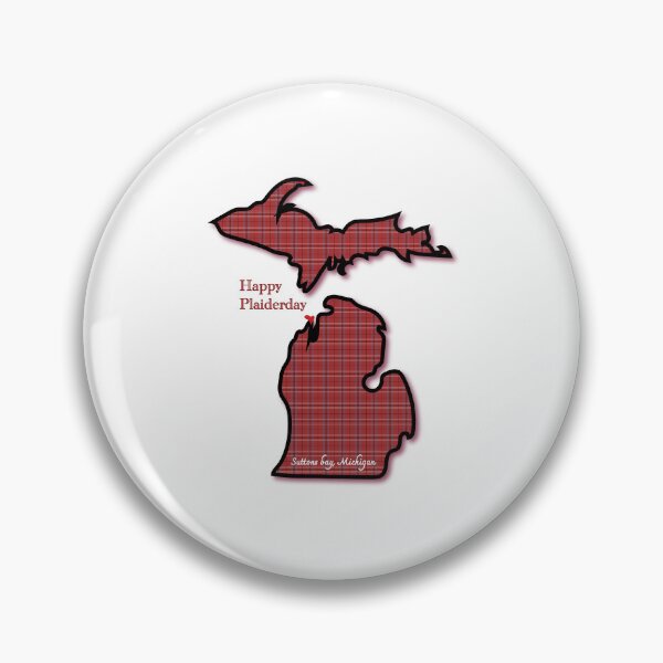 Item preview, Happy Plaiderday | Michigan Plaid Artwork designed and sold by FreshWaterWares.