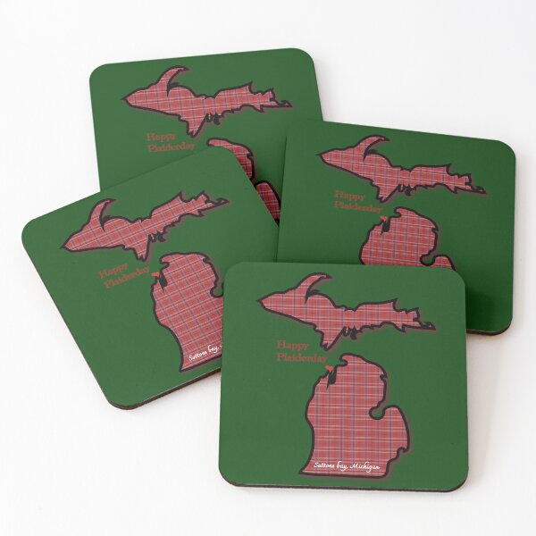 Item preview, Happy Plaiderday | Michigan Plaid Artwork designed and sold by FreshWaterWares.