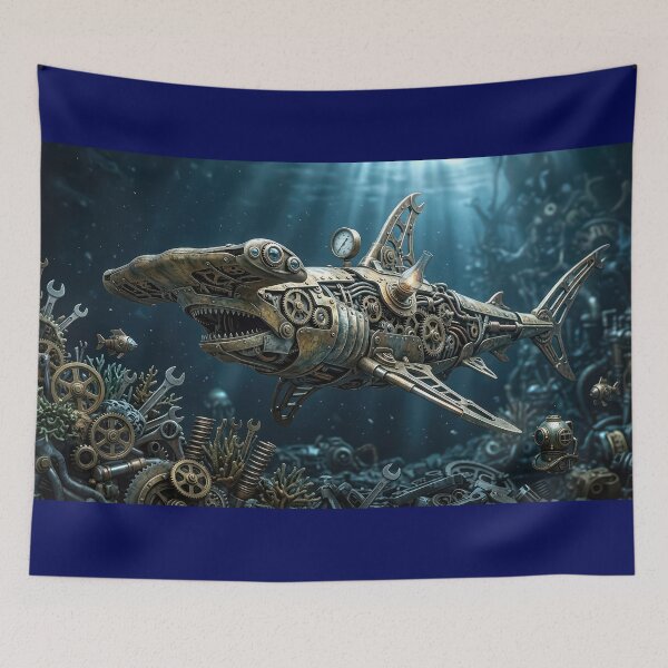 Item preview, Steampunk Hammerhead Shark designed and sold by andreisky.