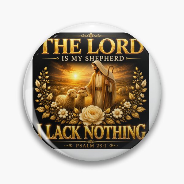 Item preview, The Lord Is My Shepherd, I Lack Nothing – Psalm 23:1 | Christian Wall Art & Home Décor designed and sold by KINGDOM GOLD STUDIO.