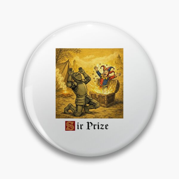 Item preview, Sir Prize Funny Medieval Knight Jester Pun designed and sold by PixlCrypt.