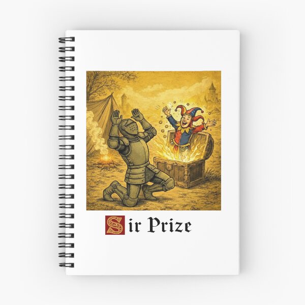 Item preview, Sir Prize Funny Medieval Knight Jester Pun designed and sold by PixlCrypt.