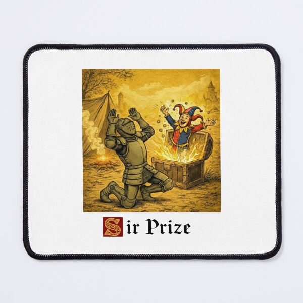 Item preview, Sir Prize Funny Medieval Knight Jester Pun designed and sold by PixlCrypt.