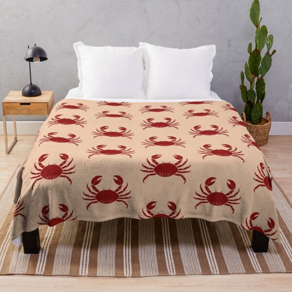 Item preview, Crimson Crab | Minimalist Marine Art designed and sold by MammothArt.