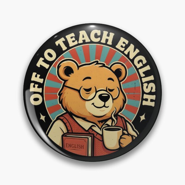 Item preview, Off To Teach English - Retro Groovy Teacher designed and sold by ViralVector.
