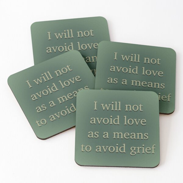 Item preview, I will not avoid love as a means to avoid grief designed and sold by Em&Nig.