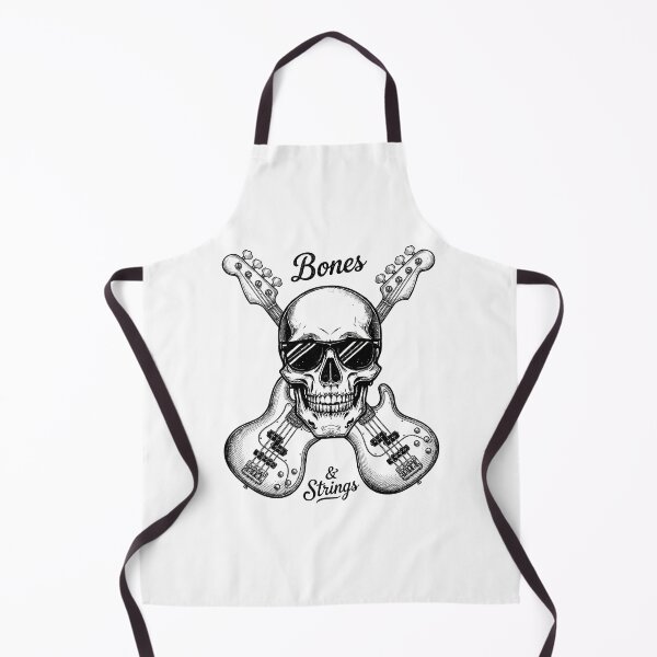 Item preview, Rock Skull and Crossed Bass Guitars - Bass Player Humor designed and sold by Art-Arcade6.