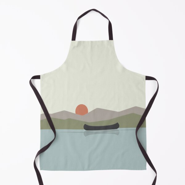 Item preview, Minimalist Canoe Lake Mountain Sunrise Nature designed and sold by InspiredCreatives.
