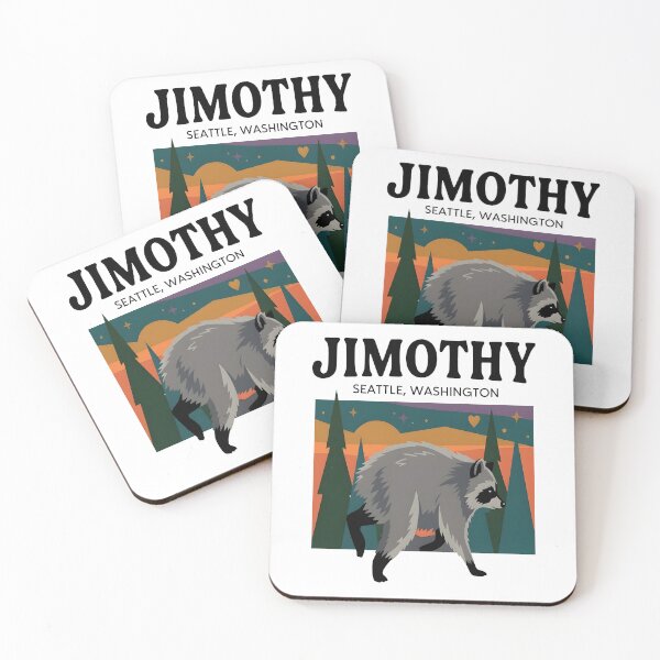 Item preview, Jimothy Raccoon Seattle Washington Vintage Sunset Nature designed and sold by PixlCrypt.