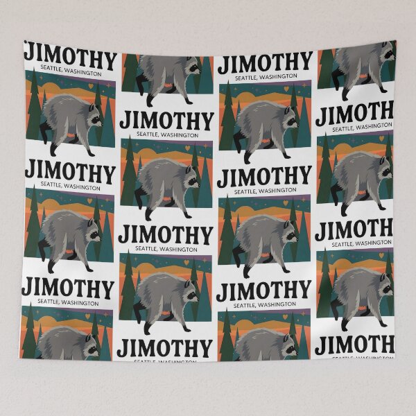 Item preview, Jimothy Raccoon Seattle Washington Vintage Sunset Nature designed and sold by PixlCrypt.