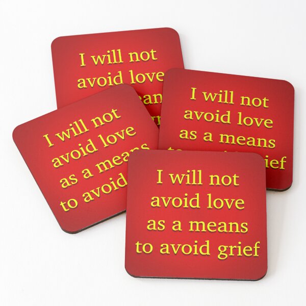 Item preview, I will not avoid love as a means to avoid grief designed and sold by Em&Nig.