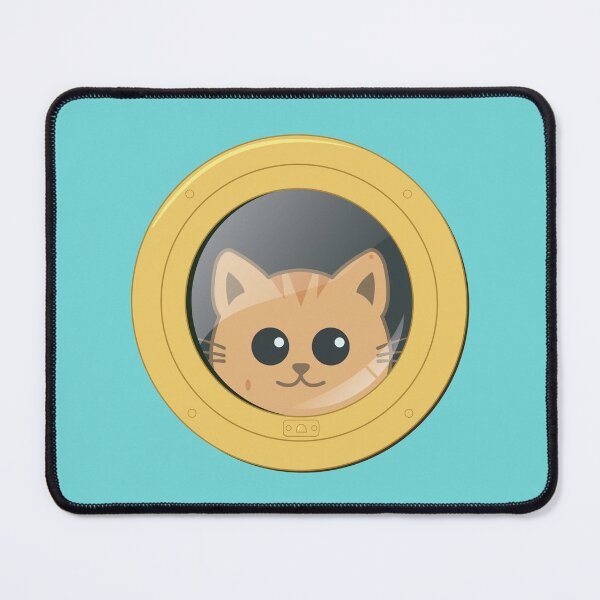 Item preview, Cute Cat Behind Boat Porthole Ginger Kitten designed and sold by CreativeBridge.