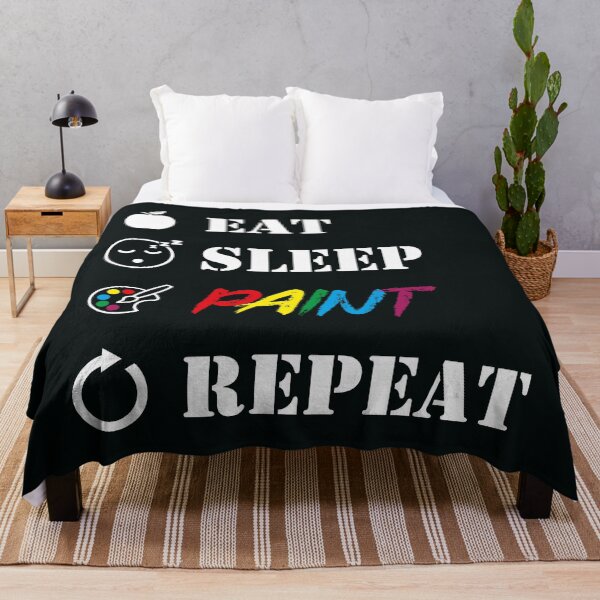 Item preview, Eat Sleep Paint Repeat | Artist's Motivation Slogan designed and sold by MammothArt.