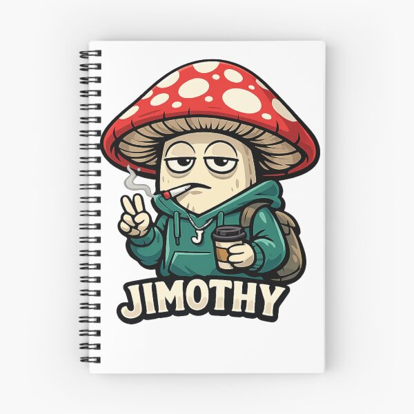Item preview, Jimothy Mushroom Sticker - Funny Stoned Toadstool Mascot Art                   designed and sold by Expats Studio.