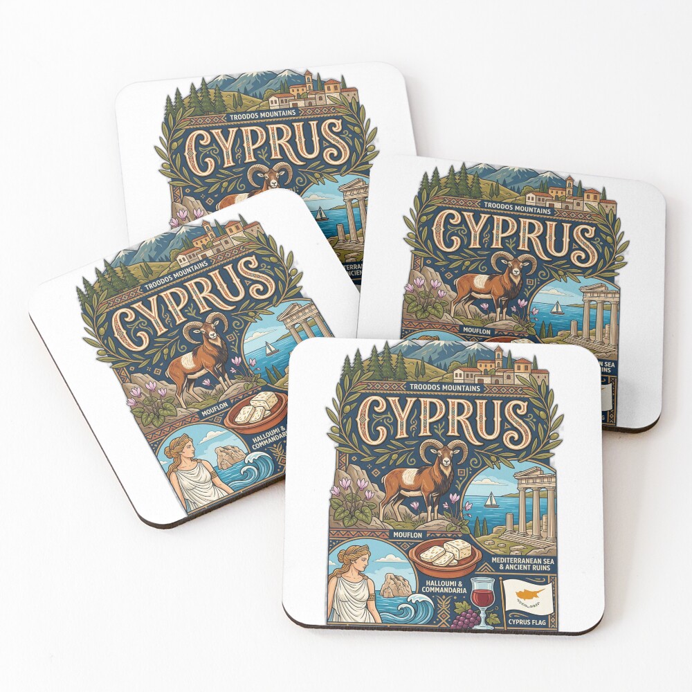 Item preview, Coasters (Set of 4) designed and sold by FunFitsFactory.